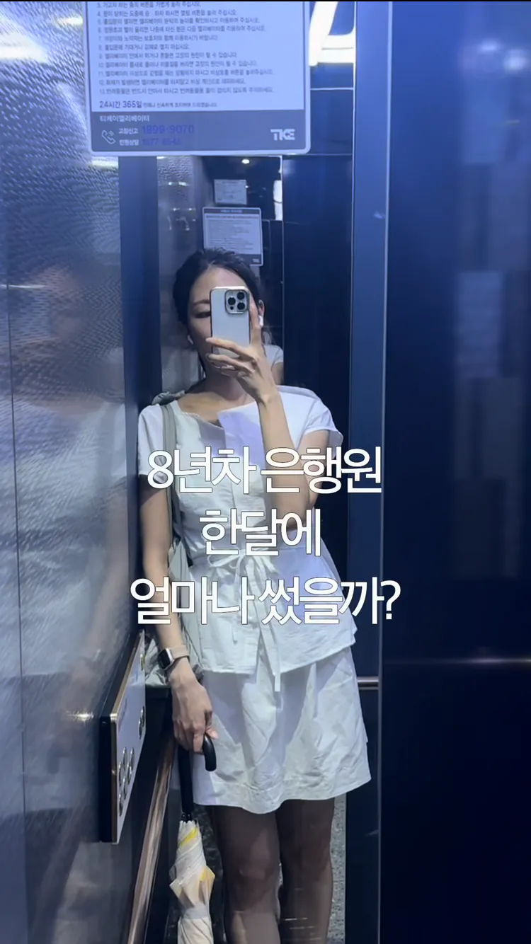 8년차 은행원 한달 생활비
