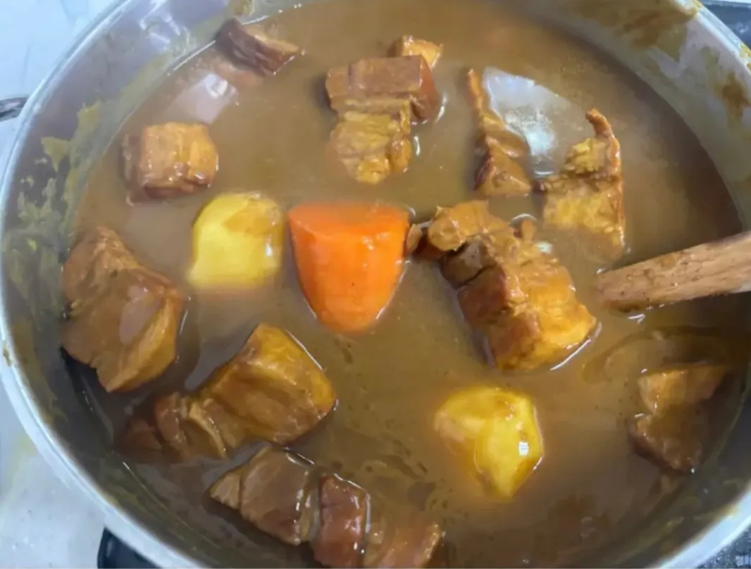 건더기 큰 카레