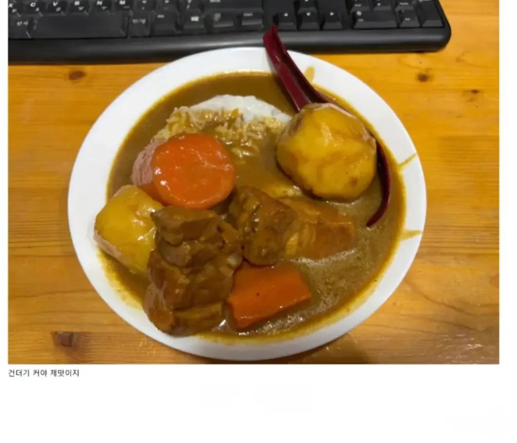 건더기 큰 카레