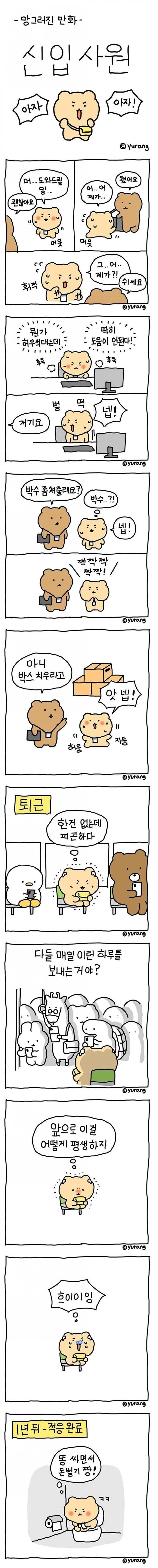 1년만에 적응한 신입사원