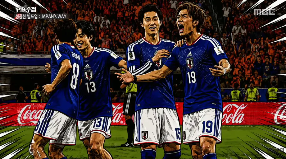 격차가 많이 벌어진 일본 축구와 한국 축구