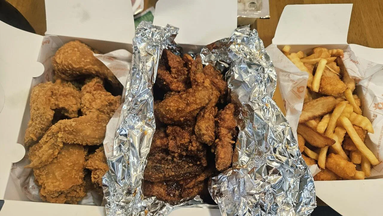 저녁 치킨에 한잔