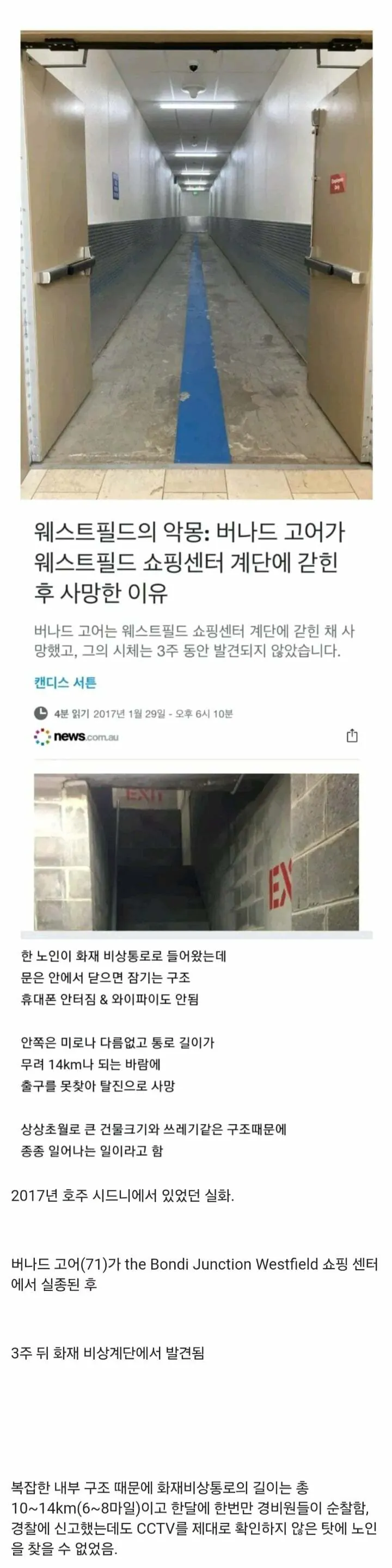 영화 백룸 현실판 사망사고