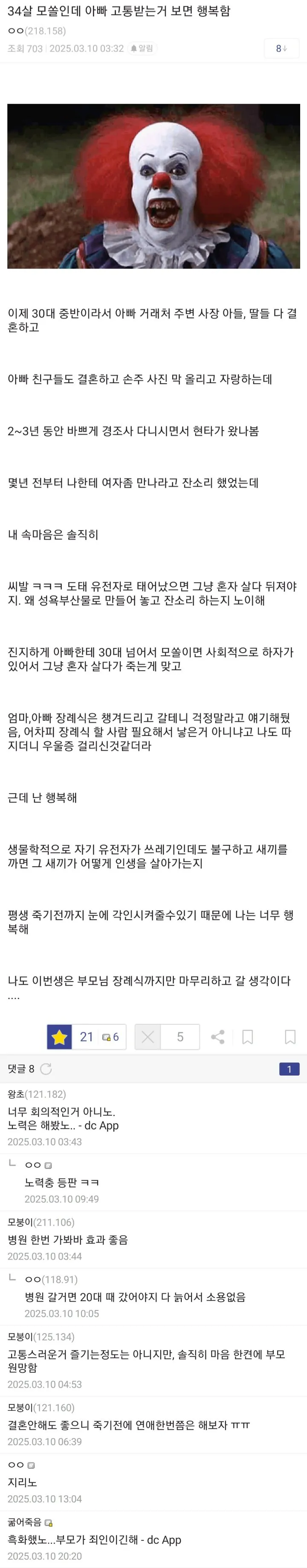  결국 흑화해버린 34살 모쏠