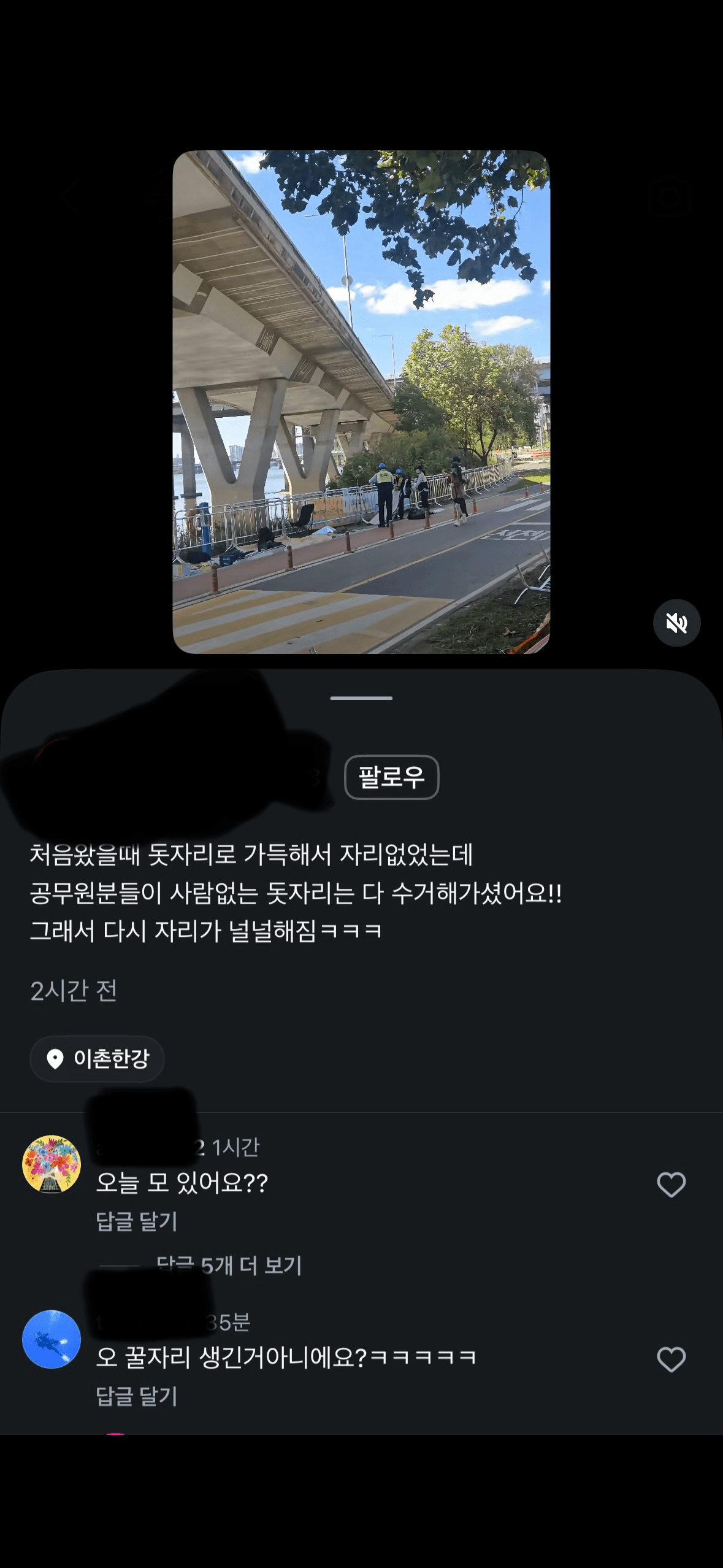 한강공원 근황의 근황의 근황