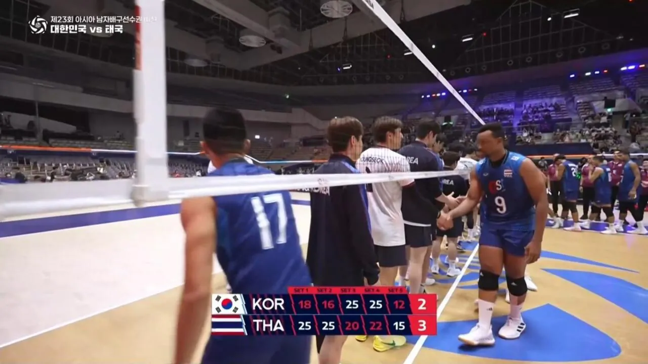 아시아 남자 배구대회 대한민국 근황