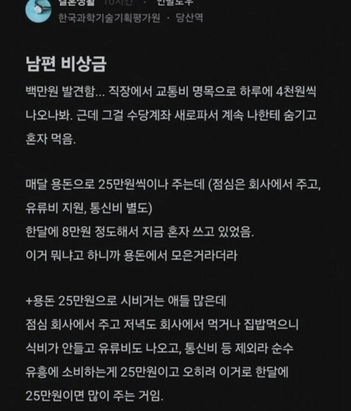 남편 비상금