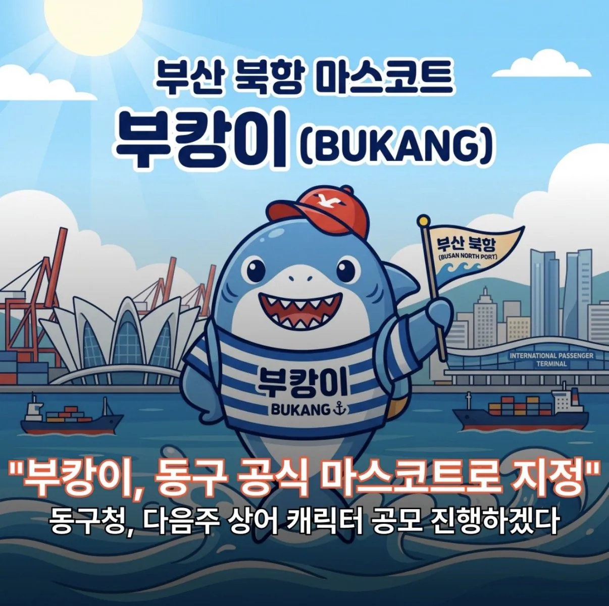 부산 상어 이름은 부캉이