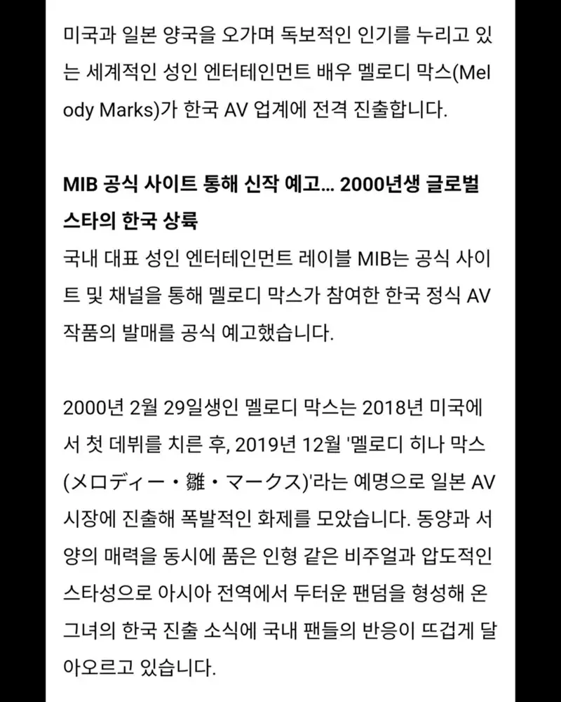 멜로디막스 국내 데뷔 ㄷㄷ